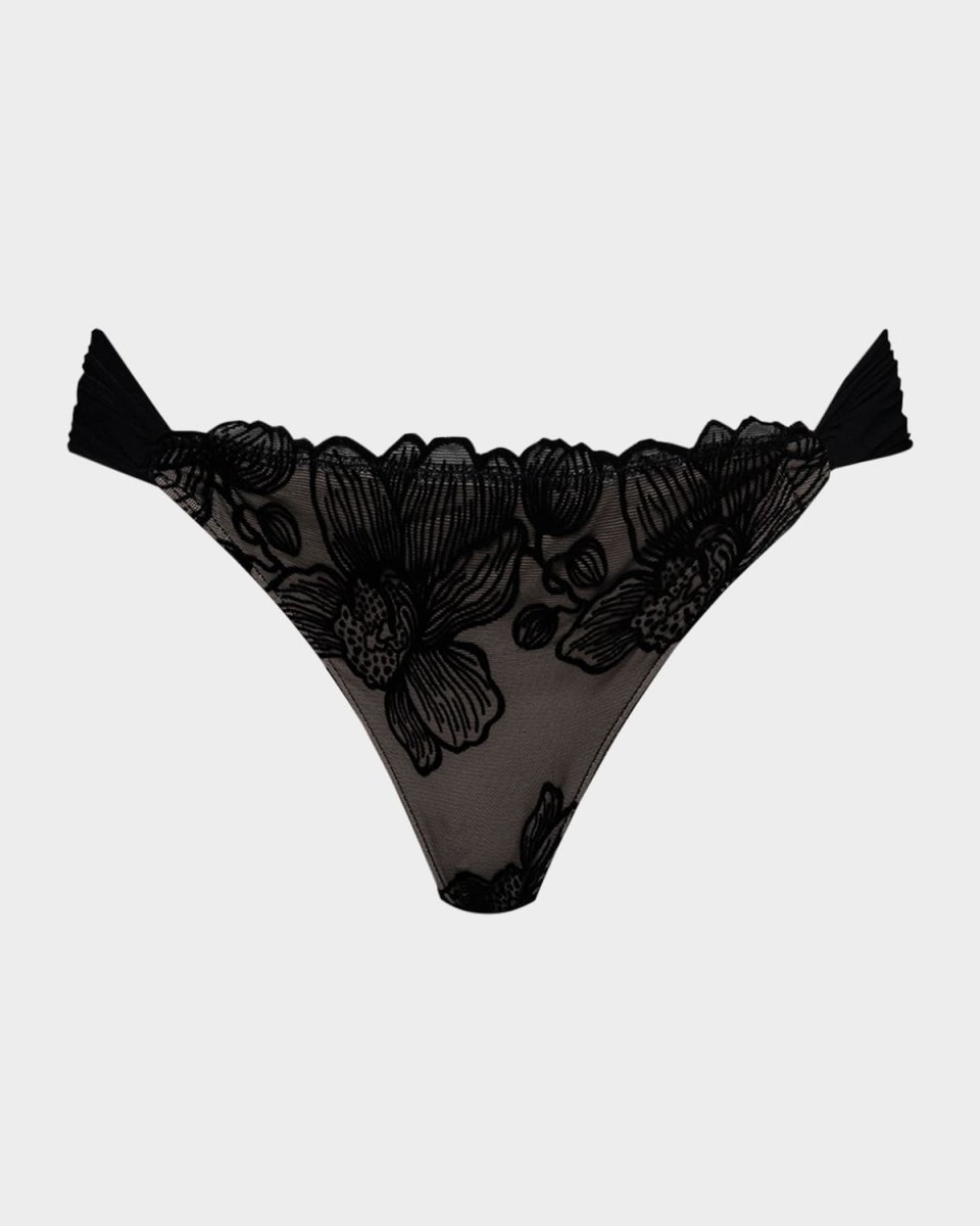 Lace Fanned Full Bikini Bottoms